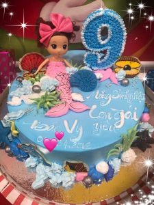 Bánh sinh nhật cho bé gái 9 tuổi