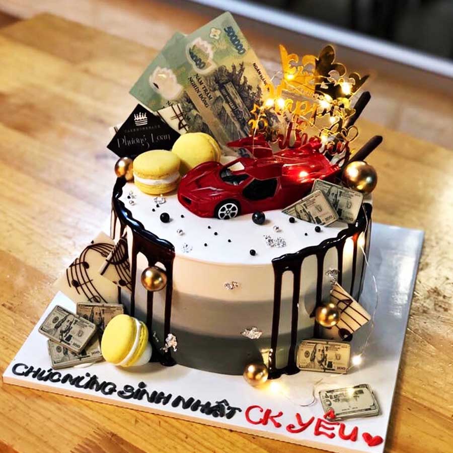 Bánh sinh nhật mặn Happy birthday Chồng MS776 • Kitacake