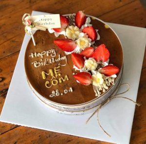 Bánh flan gato sinh nhật