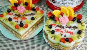 Bánh kem 7 sắc cầu vồng