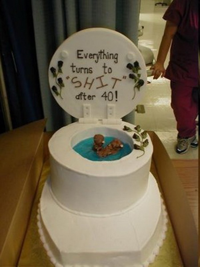 Bánh kem sinh nhật hài hước