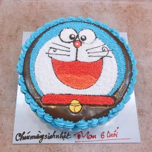 Bánh kem mặt Doraemon