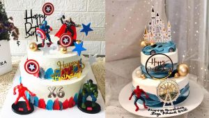 Bánh 2 tầng cho bé trai