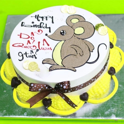 Bánh kem con chuột đẹp