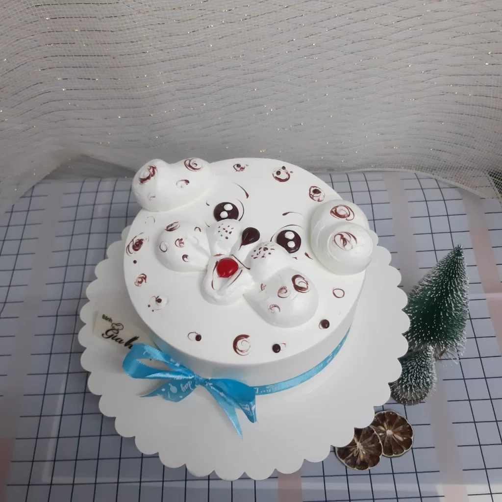 Bánh kem sinh nhật hình con chó