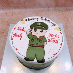 Bánh kem hình chú công an