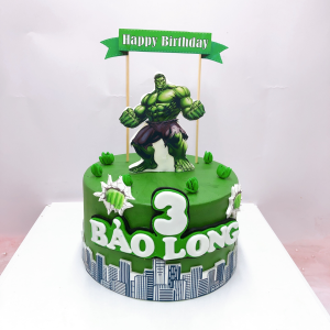 Bánh sinh nhật khổng lồ xanh