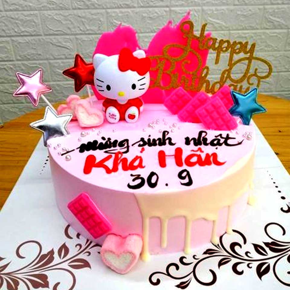 Bánh sinh nhật mèo kitty