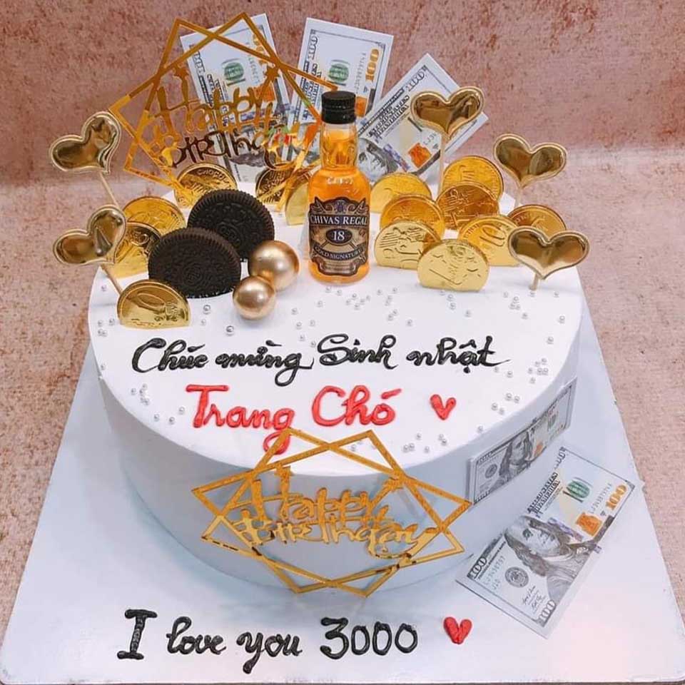 Bánh kem hình tiền