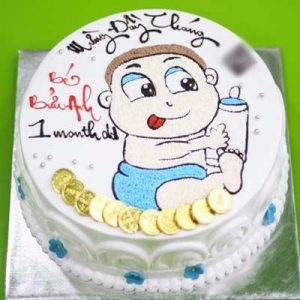 Bánh kem mừng đầy tháng con