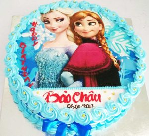 Bánh sinh nhật hình công chúa elsa