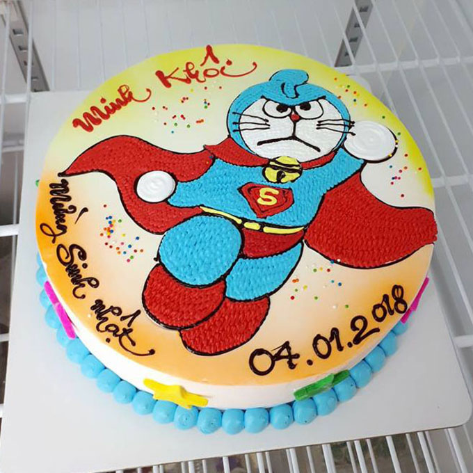 Bánh kem cho bé trai 2 tuổi
