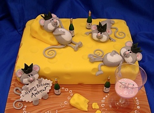 Độc đáo những mẫu bánh kem hình con chuột dành cho người tuổi Tý