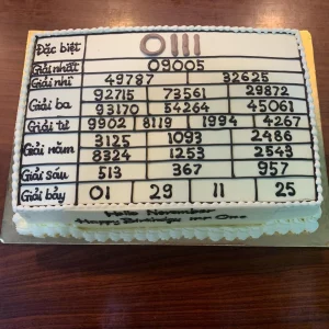 Bánh sinh nhật xổ số