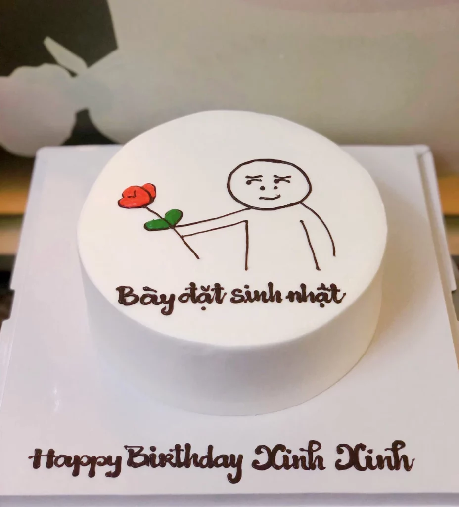 Bánh kem bày đặt sinh nhật