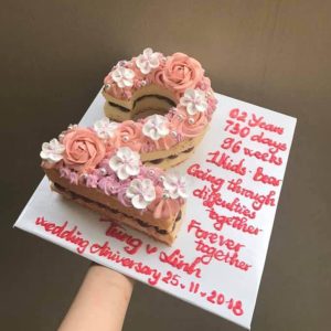 Bánh kem kỉ niệm yêu nhau