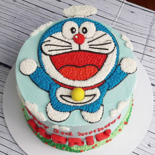 Bánh kem hình Doraemon dễ thương