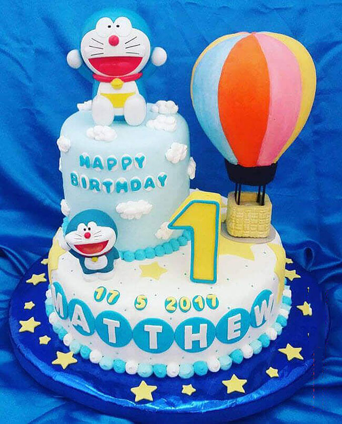Bánh sinh nhật Doraemon 2 tầng 