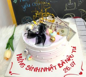 Bánh kem rút tiền tặng mẹ